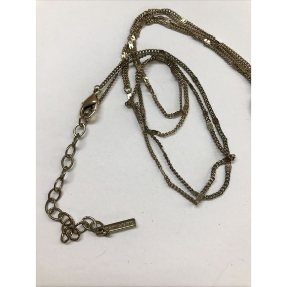 Saks Fifth Avenue Goldtone Necklace 31-34' with 5" Tassel Art Deco Style - Picture 7 of 8